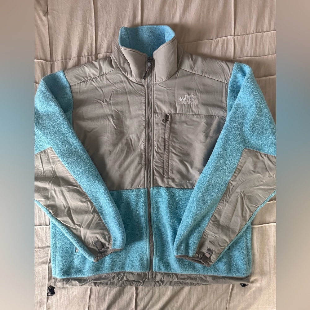 The North Face Jacket Denali Polartec Fleece Full Zip Blue Gray